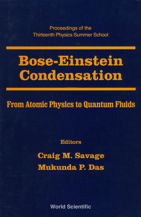 Cover image for book BOSE-EINSTEIN CONDENSATION         (V13)