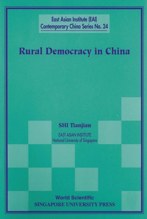 Cover image for book RURAL DEMOCRACY IN CHINA         (NO.24)