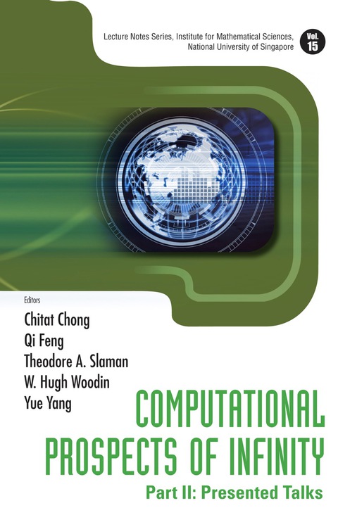 Cover image for book Computational Prospects Of Infinity - Part Ii: Presented Talks