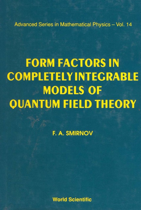 Cover image for book FORM FACTORS IN COMPLETELY...      (V14)