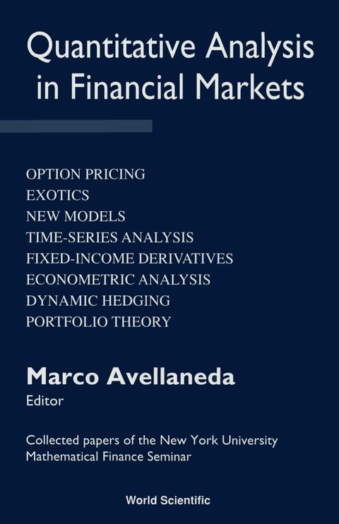Cover image for book QUANTITATIVE ANALYSIS IN FINANC..(VOL.1)