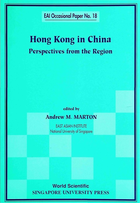 Cover image for book HONG KONG IN CHINA              (NO.18)