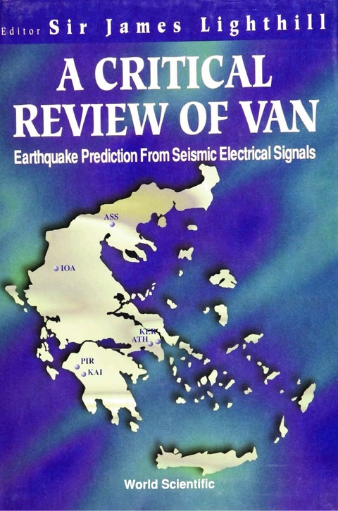 Cover image for book Critical Review Of Van, A: Earthquake Prediction From Seismic Electrical Signals