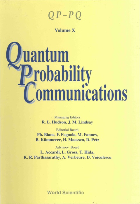 Cover image for book QUANTUM PROBABILITY COMMUNICATIONS(VOLX)