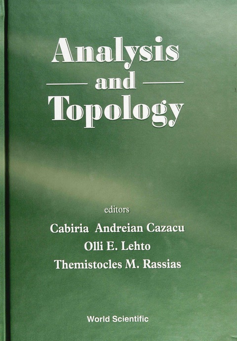 Cover image for book ANALYSIS & TOPOLOGY
