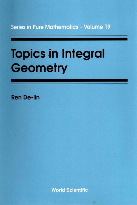 Cover image for book Topics in Integral Geometry