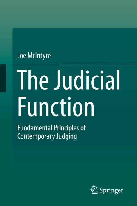 Cover image for book The Judicial Function