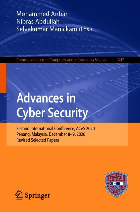 Cover image for book Advances in Cyber Security