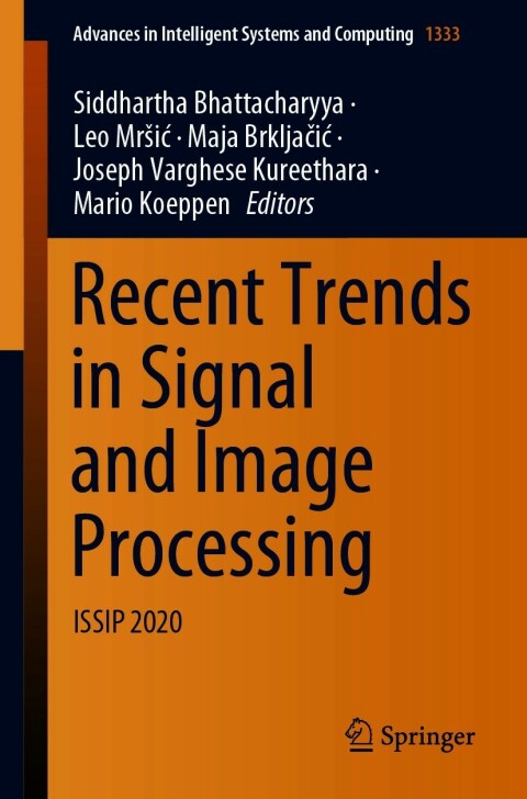 Cover image for book Recent Trends in Signal and Image Processing