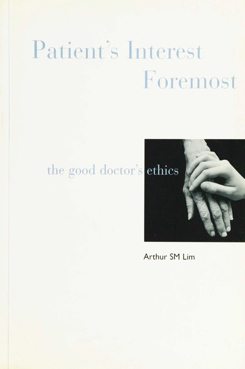 Cover image for book PATIENT'S INTEREST FOREMOST   (B/S)
