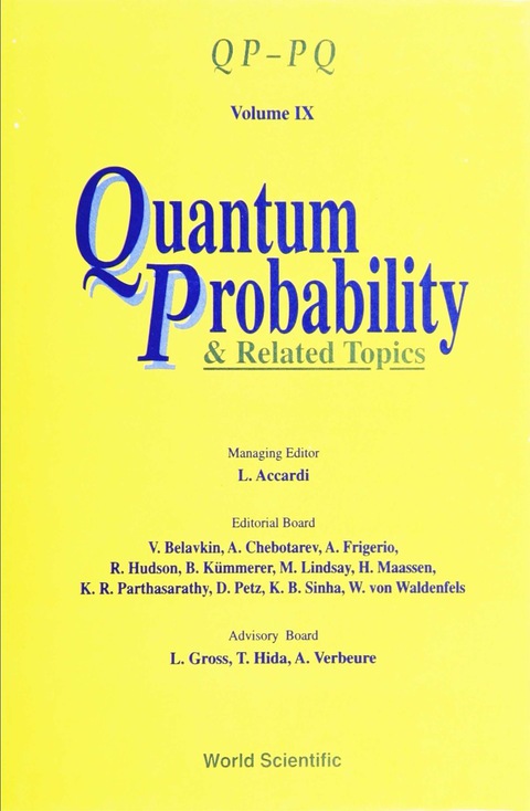 Cover image for book QUANTUM PROBABILITY & RELATED TOPICS