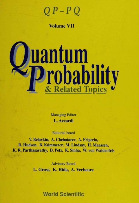 Cover image for book QUANTUM PROBABILITY & RELATED TOP...(V7)