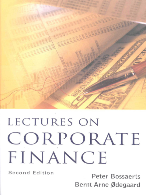 Cover image for book Lectures on Corporate Finance