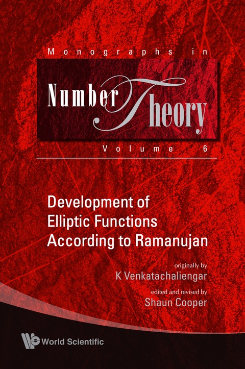 Cover image for book Development Of Elliptic Functions According To Ramanujan