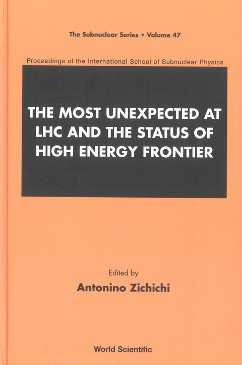 Cover image for book MOST UNEXP AT LHC & STATUS OF HIGH ENE..