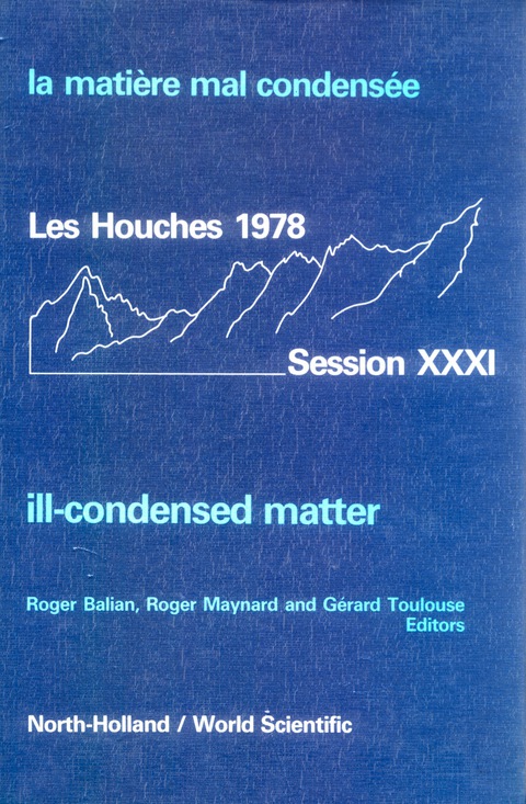 Cover image for book ILL-CONDENSED MATTER     (B/H)