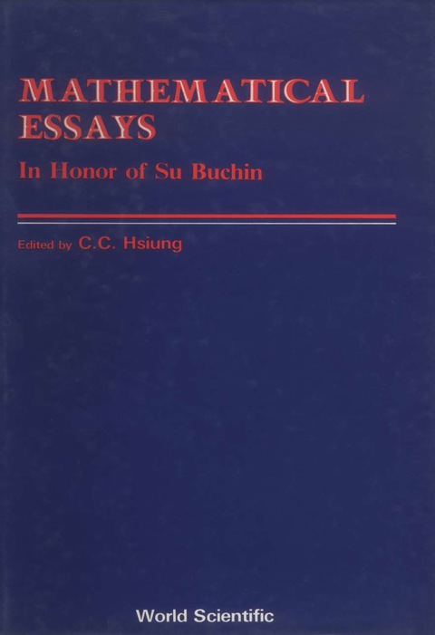 Cover image for book MATHEMATICAL ESSAYS