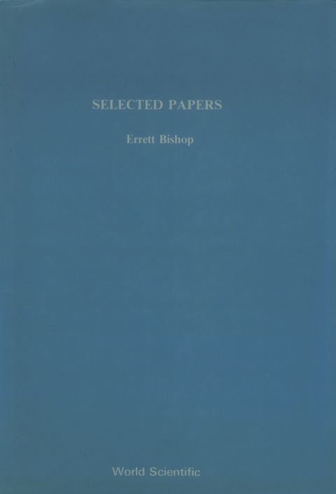 Cover image for book SELECTED PAPERS OF ERRETT BISHOP