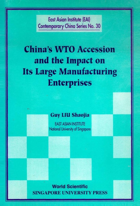 Cover image for book CHINA'S WTO ACCESSION & THE...   (NO.30)