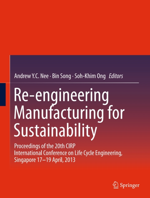 Cover image for book Re-engineering Manufacturing for Sustainability