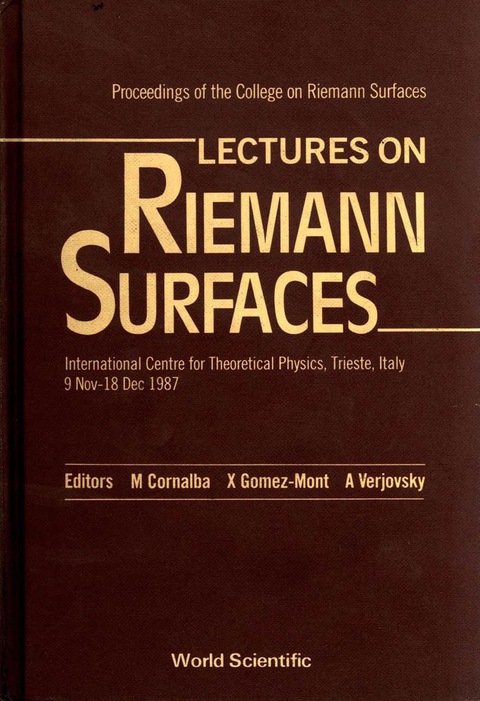 Cover image for book RIEMANN SURFACES-LECTURES ON  (P/H)