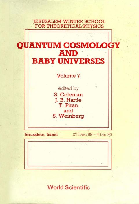 Cover image for book Quantum Cosmology And Baby Universes: Proceedings Of 7th Jerusalem Winter School