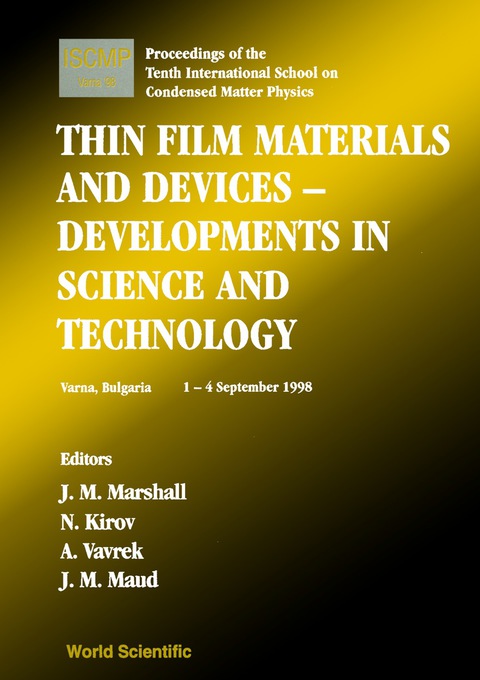 Cover image for book Thin Film Materials And Devices: Developments In Science And Technology: Proceedings Of The Tenth International School