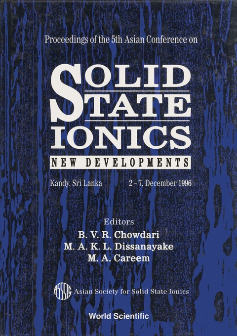Cover image for book Solid State Ionics: New Developments - Proceedings Of The 5th Asian Conf