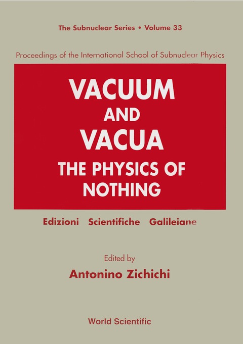 Cover image for book Vacuum And Vacua: The Physics Of Nothing - Proceedings Of The International School Of Subnuclear Physics