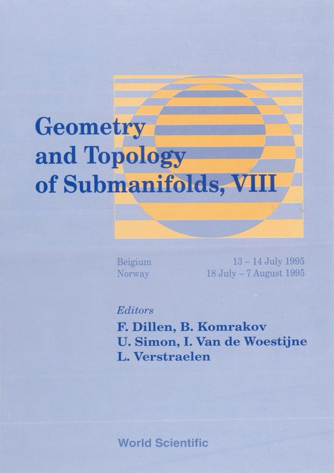 Cover image for book Geometry And Topology Of Submanifolds Viii