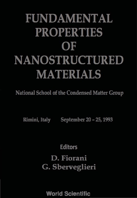 Cover image for book Fundamental Properties Of Nanostructured Materials - Proceedings Of The National School Of The Condensed Matter Group