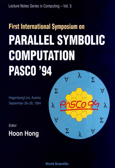 Cover image for book Parallel Symbolic Computation Pasco '94 - Proceedings Of The First International Symposium