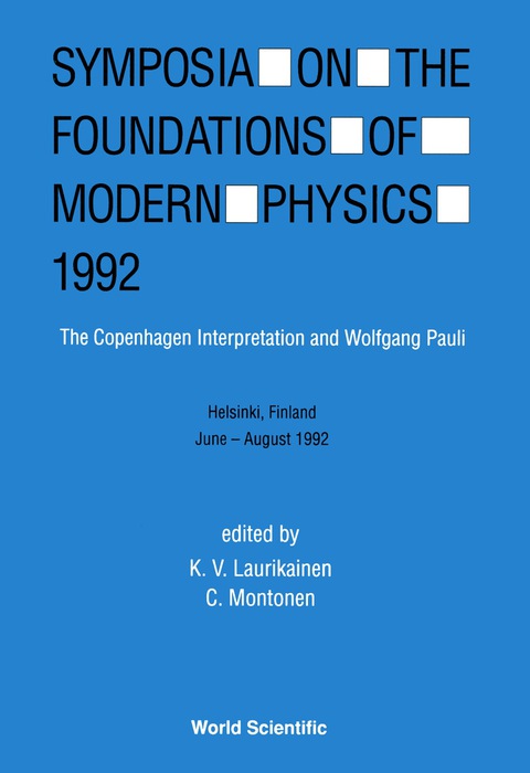 Cover image for book Foundations Of Modern Physics 1992 - Proceedings Of The Symposium
