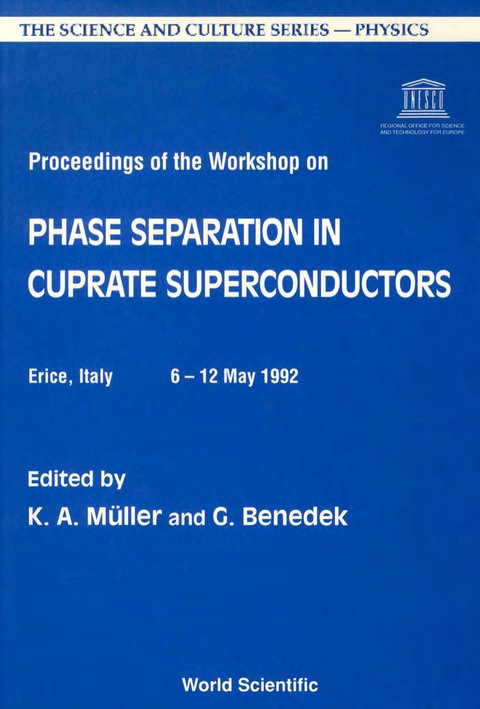 Cover image for book Phase Separation In Cuprate Superconductors - Proceedings Of The Workshop