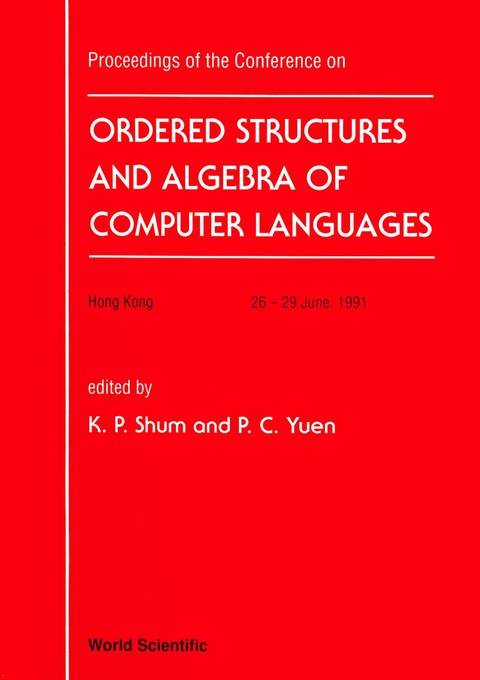 Cover image for book Ordered Structure And Algebra Of Computer Languages - Proceedings Of The Conference
