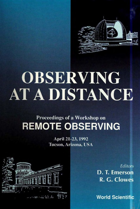 Cover image for book Observing At A Distance - Proceedings Of A Workshop On Remote Observing