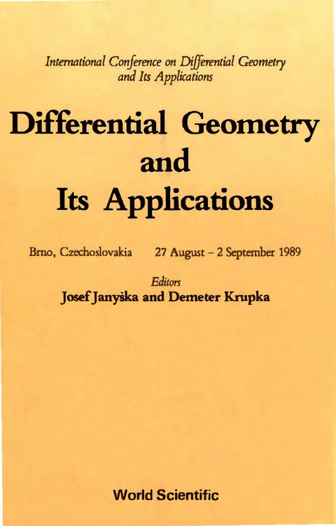 Cover image for book Differential Geometry And Its Applications - International Conference