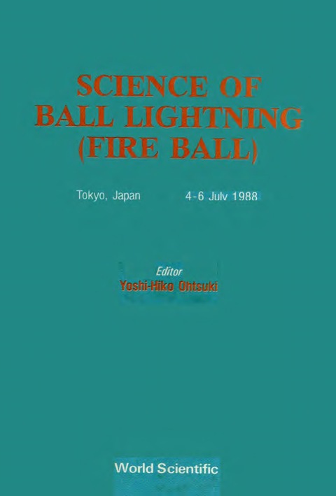 Cover image for book Science Of Ball Lightning (Fire Ball)