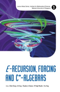 Titelbild: E-recursion, Forcing And C*-algebras 9789814602631
