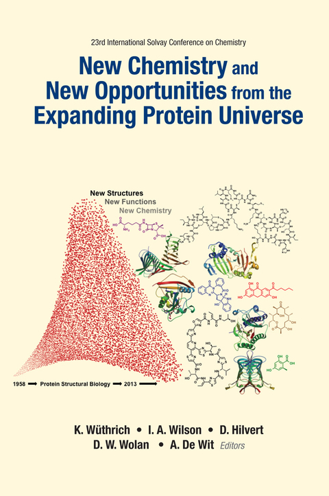 Cover image for book New Chemistry and New Opportunities from the Expanding Protein Universe: Proceedings of the 23rd International Solvay Conference on Chemistry