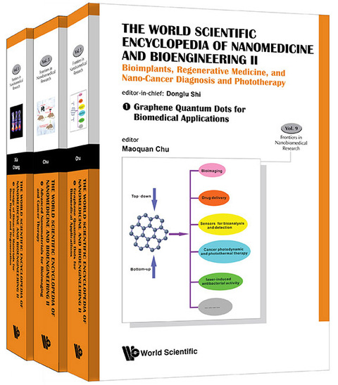 Cover image for book The World Scientific Encyclopedia of Nanomedicine and Bioengineering II: Bioimplants, Regenerative Medicine, and Nano-Cancer Diagnosis and Phototherapy (A 4-Volume Set)