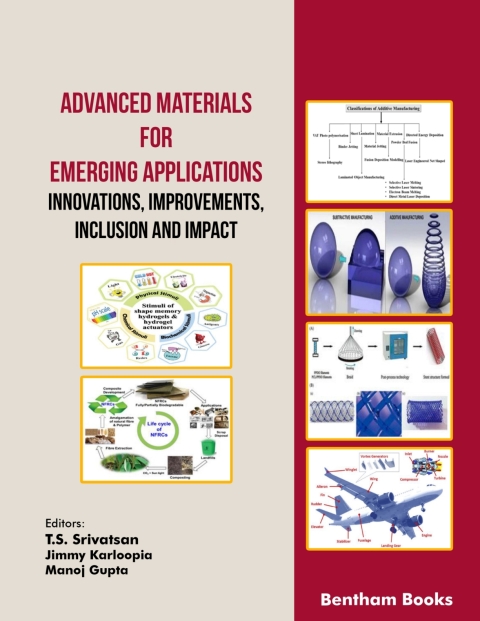 Cover image for book Advanced Materials for Emerging Applications Innovations, Improvements, Inclusion and Impact