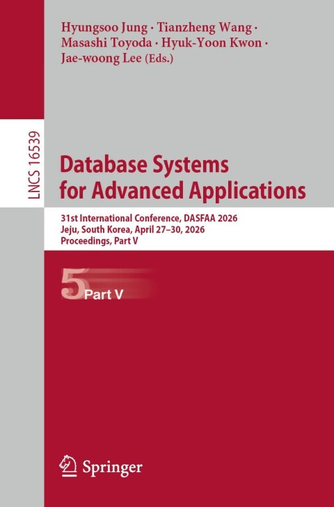 Cover image for book Database Systems for Advanced Applications