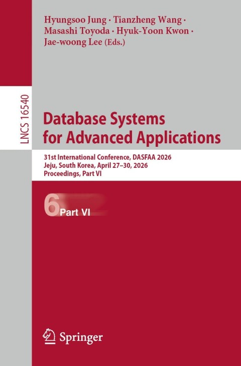 Cover image for book Database Systems for Advanced Applications