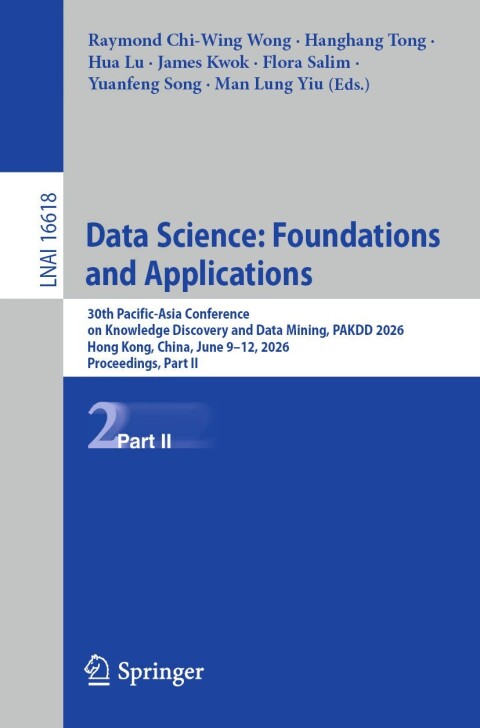 Cover image for book Data Science: Foundations and Applications