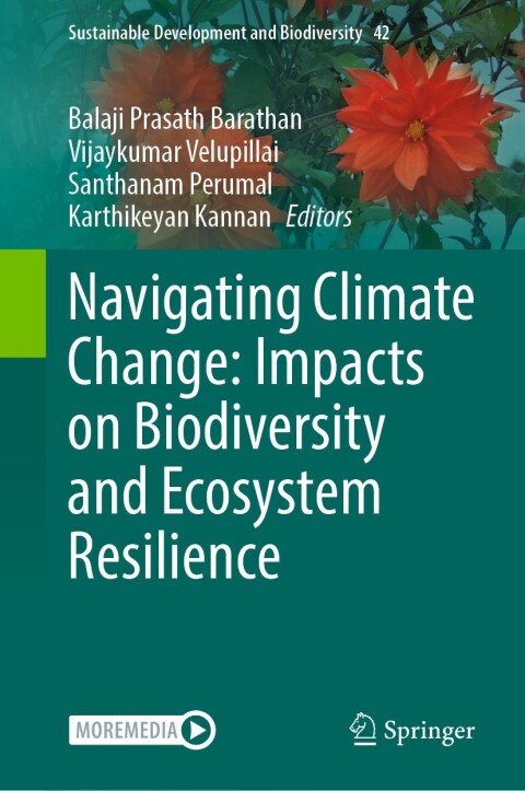 Cover image for book Navigating Climate Change: Impacts on Biodiversity and Ecosystem Resilience