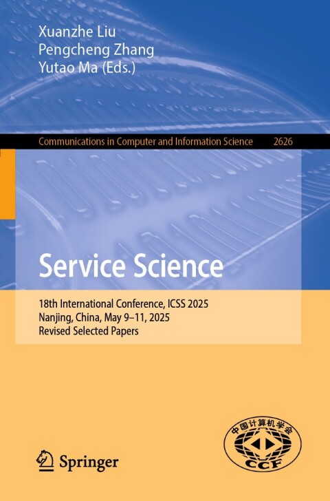 Cover image for book Service Science