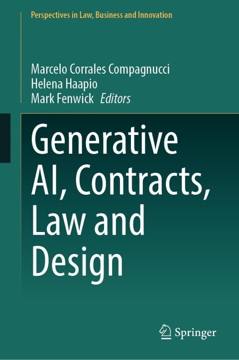 Cover image for book Generative AI, Contracts, Law and Design