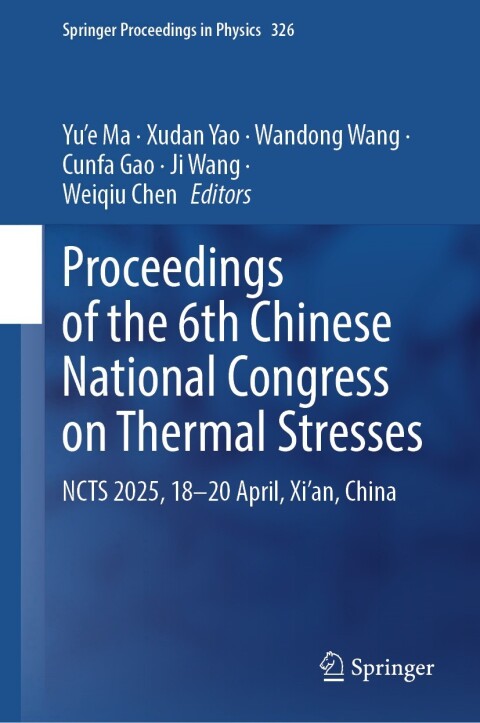 Cover image for book Proceedings of the 6th Chinese National Congress on Thermal Stresses