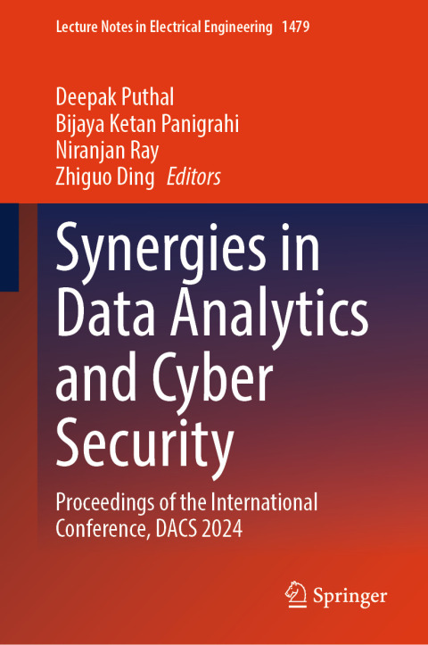 Cover image for book Synergies in Data Analytics and Cyber Security